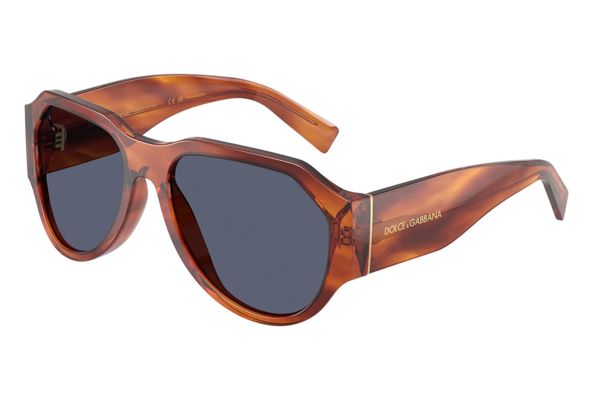 DOLCE & GABBANA - 32212V ZENZERO STRIATO | OCCHIALE DA SOLE UOMO - DG 4504 CALIBRO 58