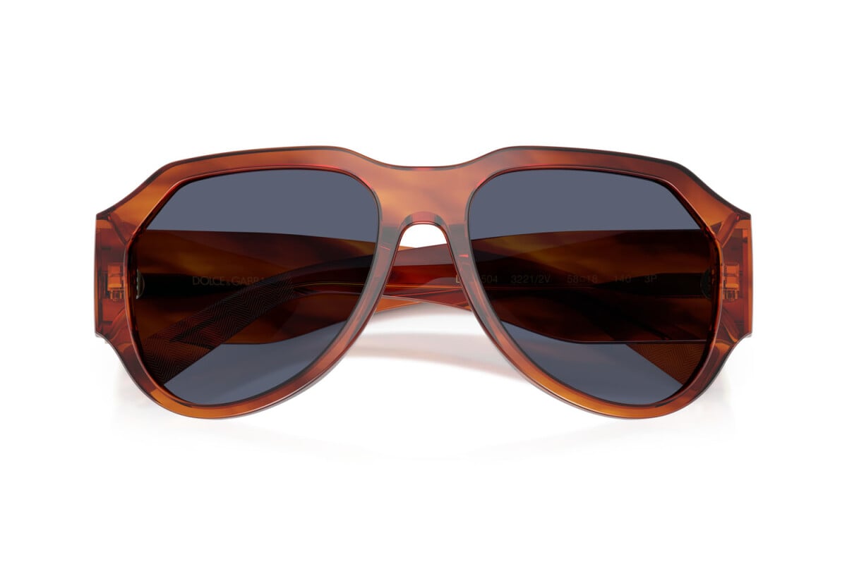 DOLCE & GABBANA - 32212V ZENZERO STRIATO | OCCHIALE DA SOLE UOMO - DG 4504 CALIBRO 58