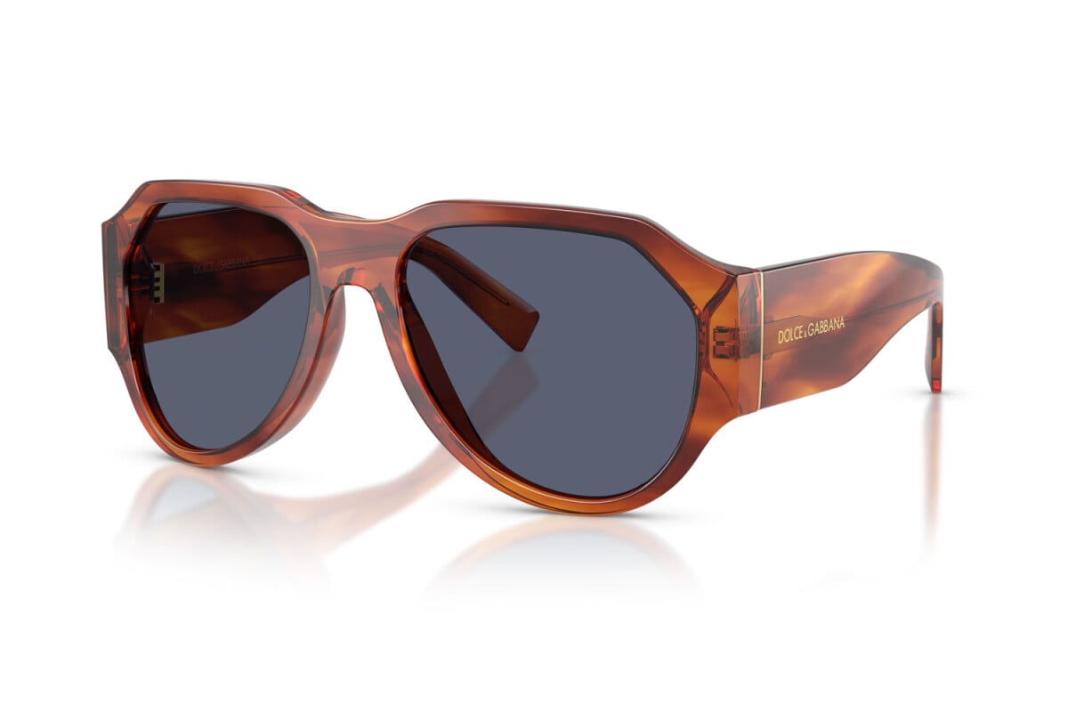 DOLCE & GABBANA - 32212V ZENZERO STRIATO | OCCHIALE DA SOLE UOMO - DG 4504 CALIBRO 58