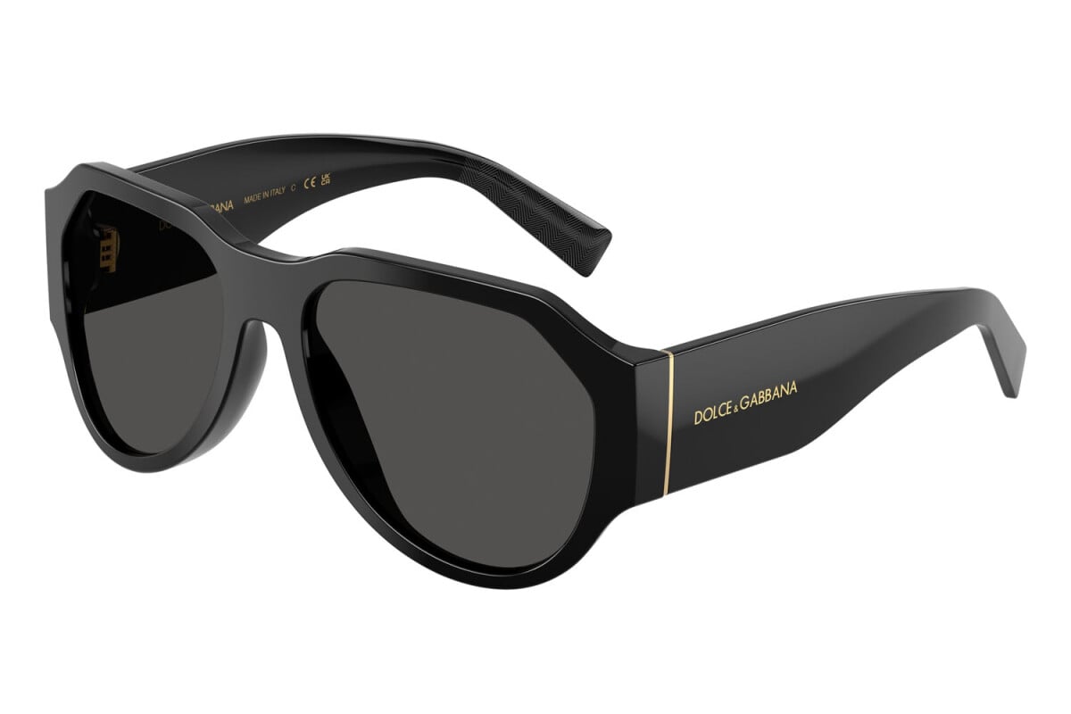 DOLCE & GABBANA - 501/87 NERO | OCCHIALE DA SOLE UOMO - DG 4504 CALIBRO 58