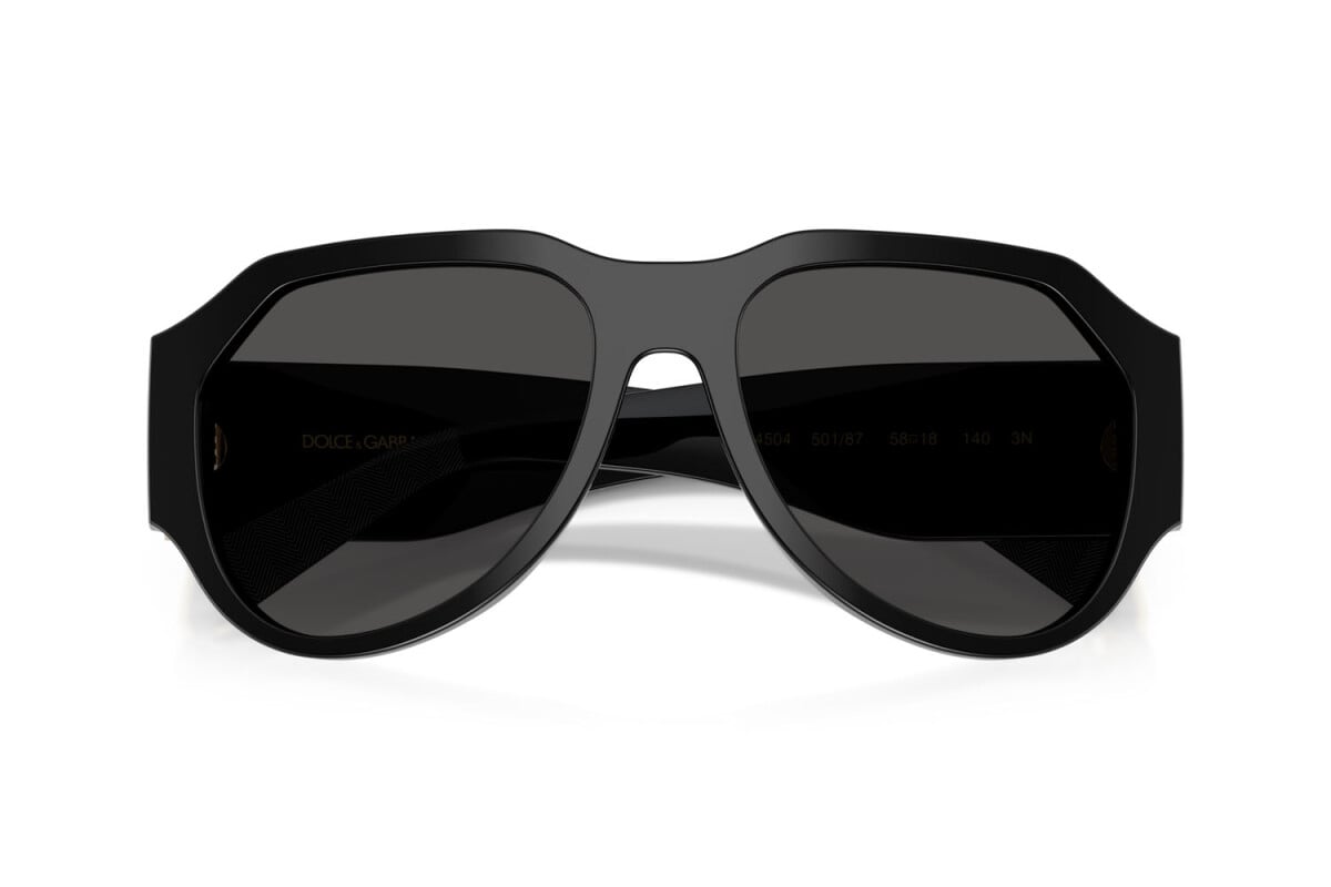 DOLCE & GABBANA - 501/87 NERO | OCCHIALE DA SOLE UOMO - DG 4504 CALIBRO 58
