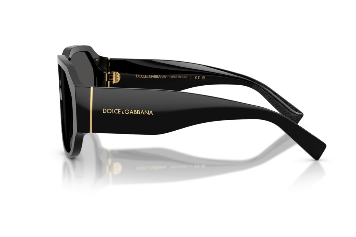 DOLCE & GABBANA - 501/87 NERO | OCCHIALE DA SOLE UOMO - DG 4504 CALIBRO 58