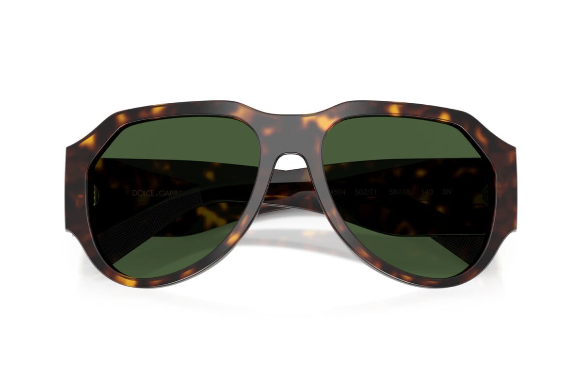 DOLCE & GABBANA - 502/71 L'AVANA | OCCHIALE DA SOLE UOMO - DG 4504 CALIBRO 58