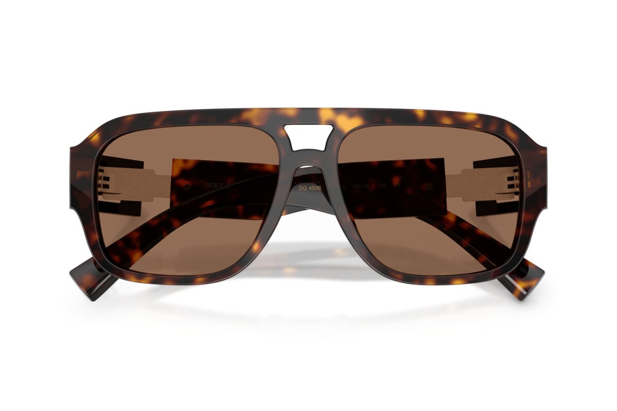 DOLCE & GABBANA - 502/73 L'AVANA | OCCHIALE DA SOLE UOMO - DG 4506 CALIBRO 58