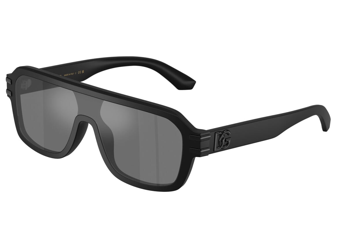 DOLCE & GABBANA - 25256G NERO OPACO | OCCHIALE DA SOLE UOMO - DG 4507 CALIBRO 27