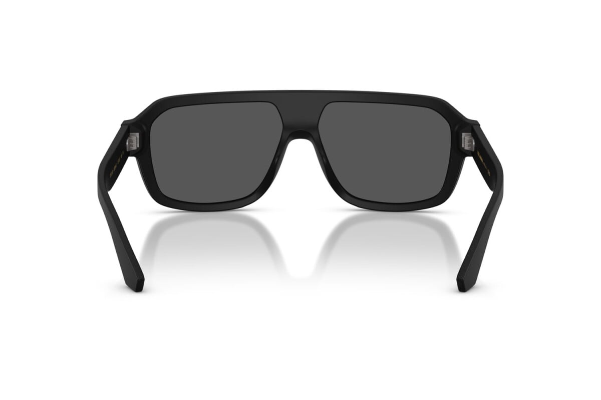 DOLCE & GABBANA - 25256G NERO OPACO | OCCHIALE DA SOLE UOMO - DG 4507 CALIBRO 27