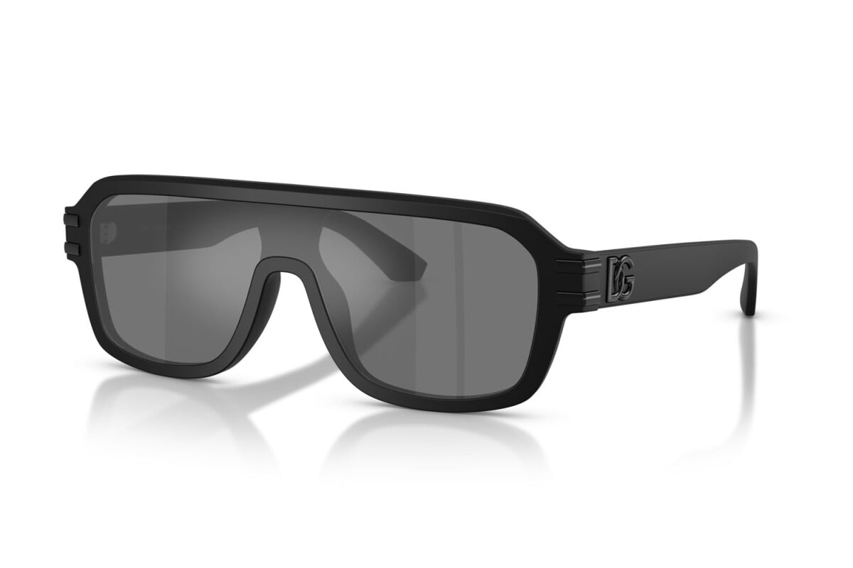 DOLCE & GABBANA - 25256G NERO OPACO | OCCHIALE DA SOLE UOMO - DG 4507 CALIBRO 27