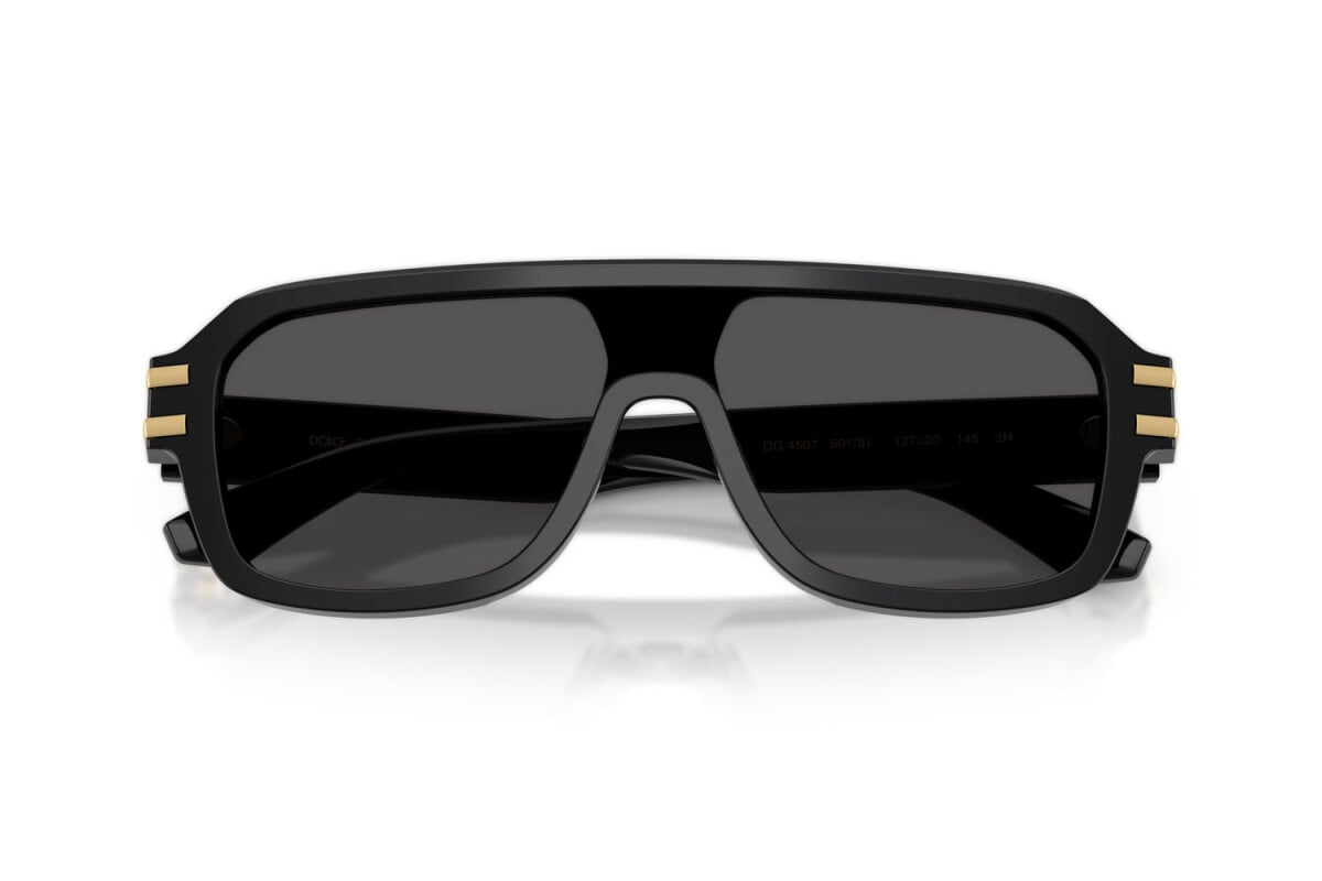 DOLCE & GABBANA - 501/87 NERO | OCCHIALE DA SOLE UOMO - DG 4507 CALIBRO 27