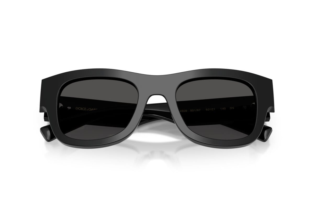 DOLCE & GABBANA - 501/87 NERO | OCCHIALE DA SOLE UOMO - DG 4509 CALIBRO 50