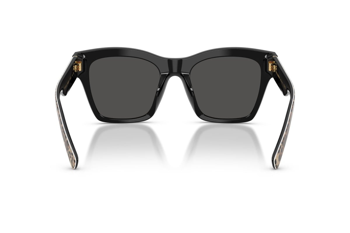 OCCHIALE DA SOLE DONNA | DOLCE & GABBANA DG 4512 - 316387 LEONE MARRONE SU NERO - CALIBRO 53