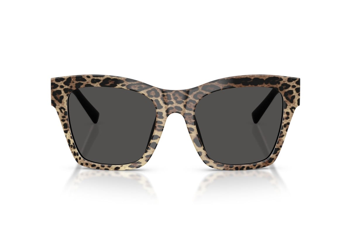 OCCHIALE DA SOLE DONNA | DOLCE & GABBANA DG 4512 - 316387 LEONE MARRONE SU NERO - CALIBRO 53