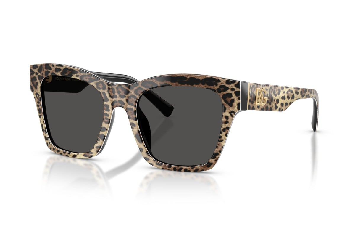 OCCHIALE DA SOLE DONNA | DOLCE & GABBANA DG 4512 - 316387 LEONE MARRONE SU NERO - CALIBRO 53