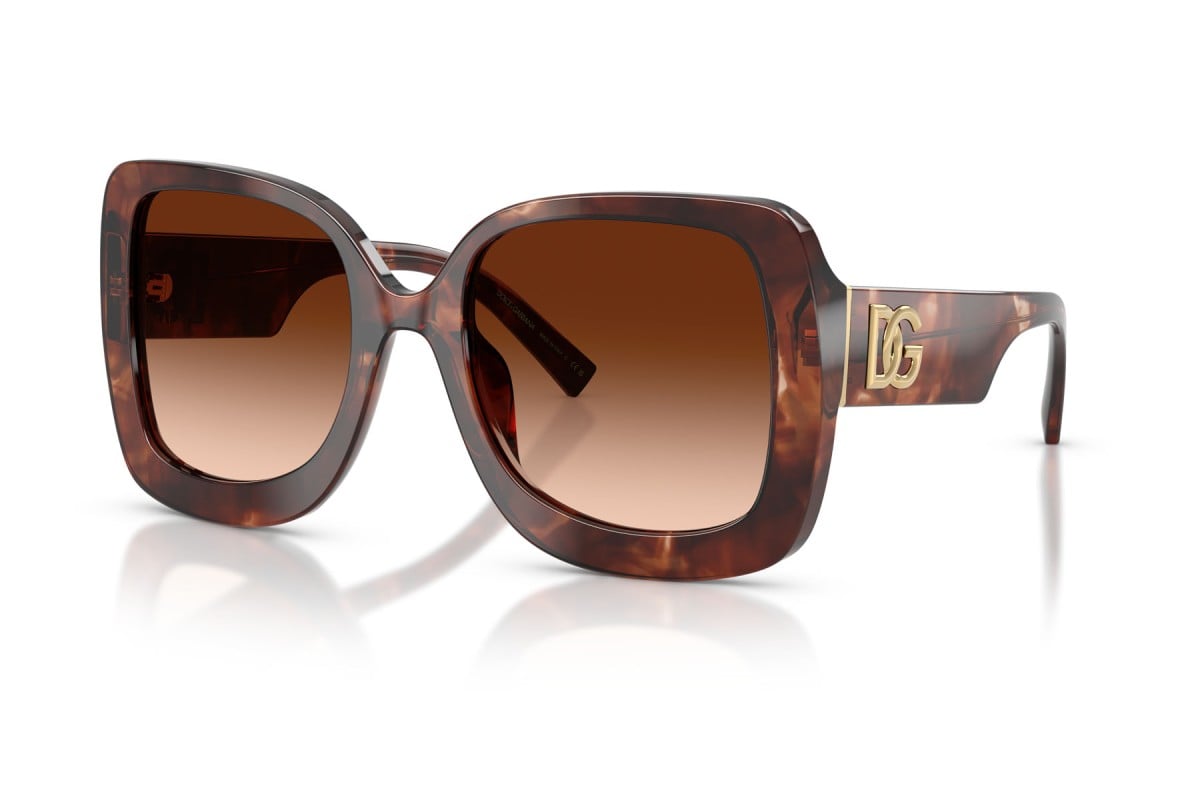 OCCHIALE DA SOLE UNISEX | DOLCE & GABBANA DG 4513 - 322274 AVANA ROSSO SCURO - CALIBRO 55