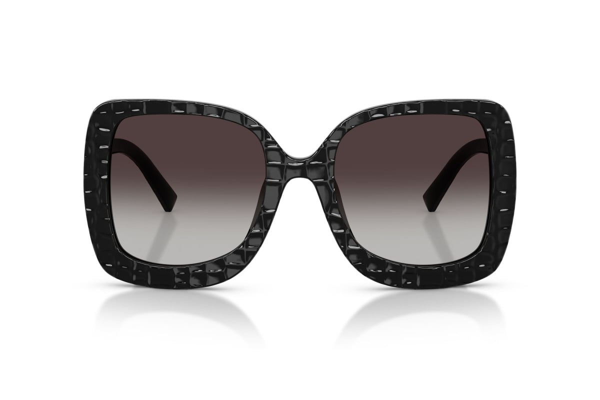 OCCHIALE DA SOLE DONNA | DOLCE & GABBANA DG 4513 - 32888G TEXTURE COCCO NERA - CALIBRO 55