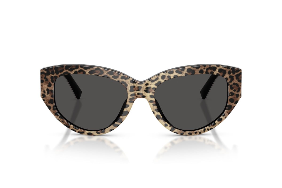 OCCHIALE DA SOLE DONNA | DOLCE & GABBANA DG 4514 - 316387 LEONE MARRONE SU NERO - CALIBRO 55
