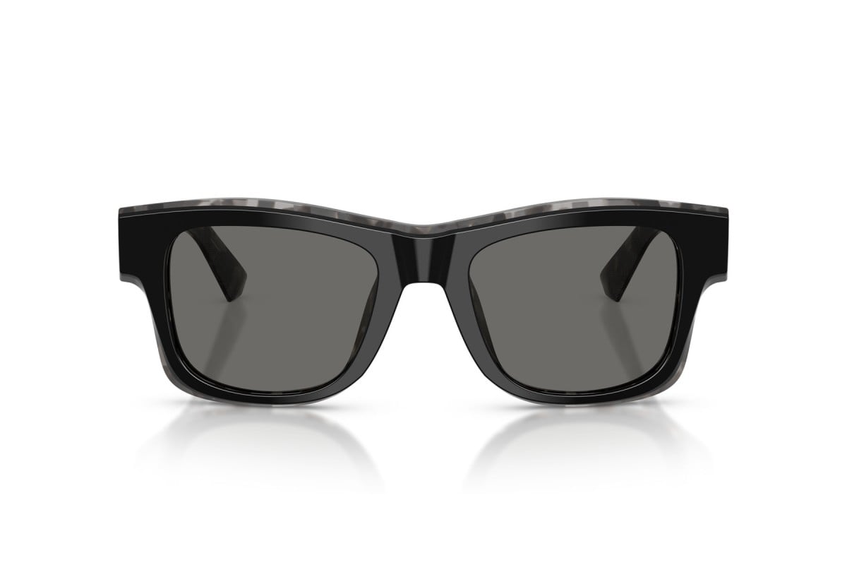 OCCHIALE DA SOLE UOMO | DOLCE & GABBANA DG 4515 - 3403/1 NERO SU GRIGIO AVANA - CALIBRO 52