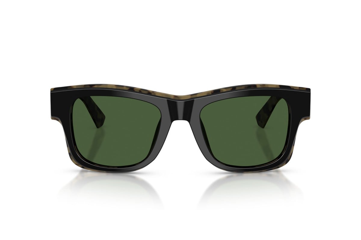 OCCHIALE DA SOLE UOMO | DOLCE & GABBANA DG 4515 - 340471 NERO SU GIALLO AVANA - CALIBRO 52