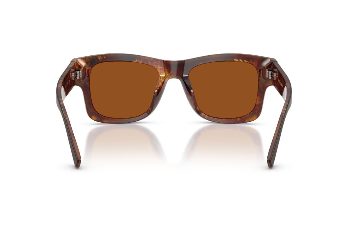 OCCHIALE DA SOLE UOMO | DOLCE & GABBANA DG 4515 - 345673 MARRONE SUPERIORE/ORO PERLATO/MARRONE - CALIBRO 52