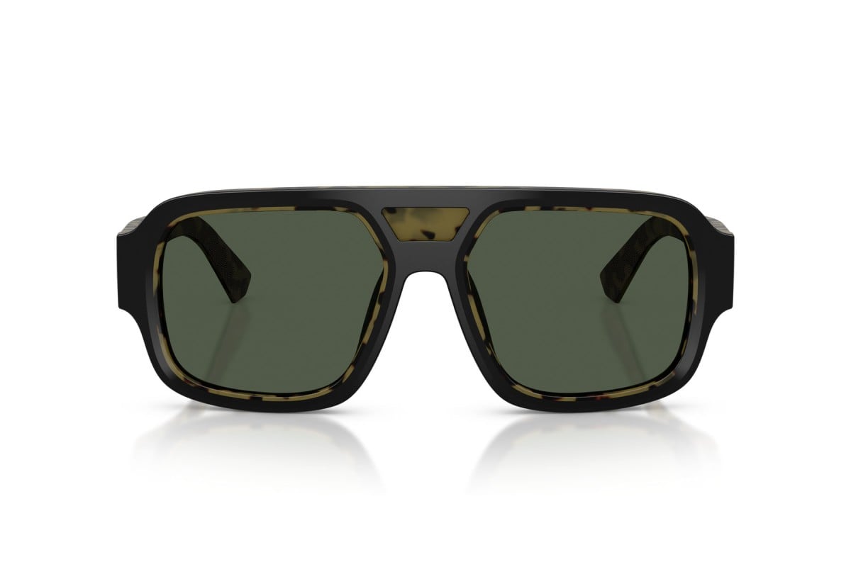 OCCHIALE DA SOLE UOMO | DOLCE & GABBANA DG 4516 - 34049A NERO SU GIALLO AVANA - CALIBRO 55