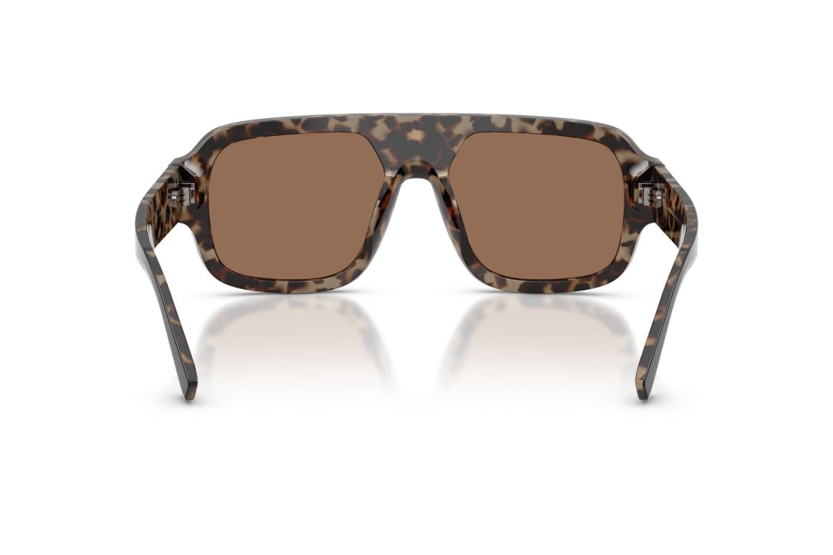 OCCHIALE DA SOLE UOMO | DOLCE & GABBANA DG 4516 - 341773 NERO SU AVANA ROSSA - CALIBRO 55