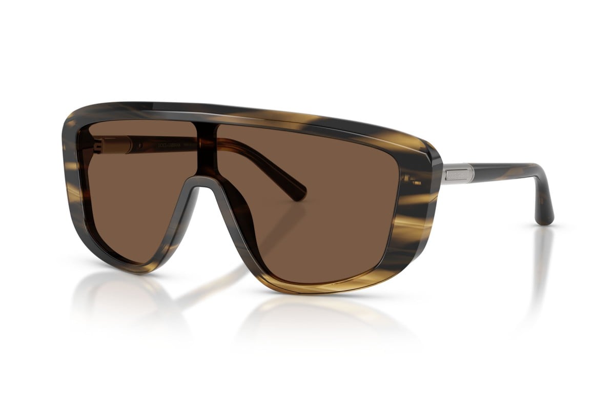 OCCHIALE DA SOLE UOMO | DOLCE & GABBANA DG 4520 - 306373 MARRONE STRIATO - CALIBRO UNICO