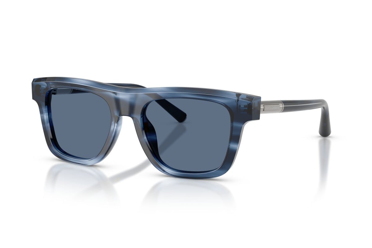 OCCHIALE DA SOLE UOMO | DOLCE & GABBANA DG 4521 - 344880 BLU A STRISCE - CALIBRO 52