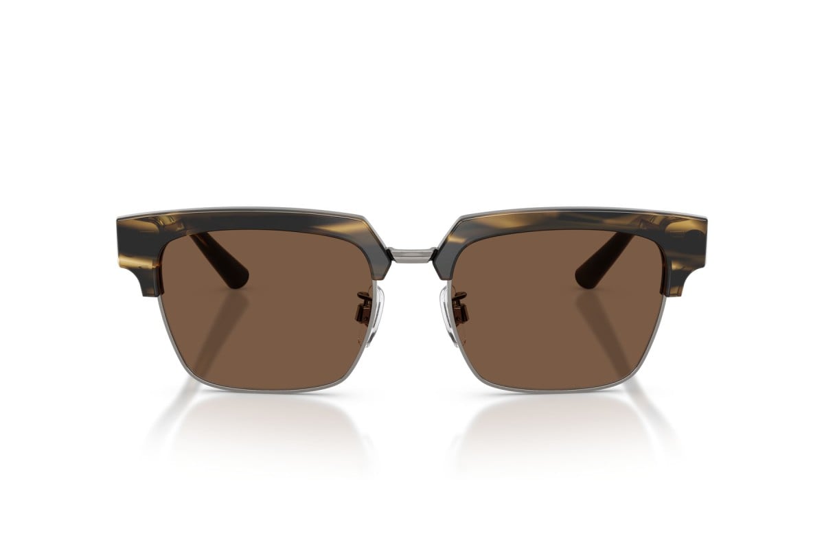OCCHIALE DA SOLE UOMO | DOLCE & GABBANA DG 4522 - 306373 MARRONE STRIATO - CALIBRO 54