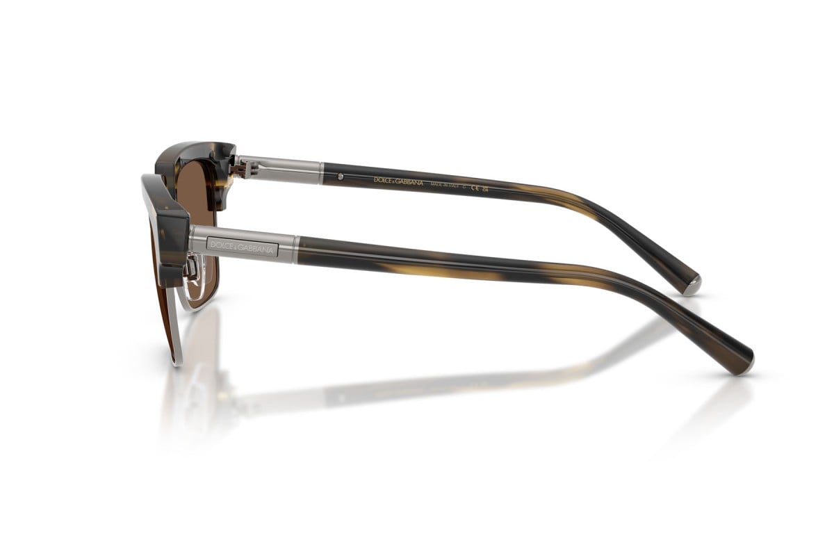OCCHIALE DA SOLE UOMO | DOLCE & GABBANA DG 4522 - 306373 MARRONE STRIATO - CALIBRO 54