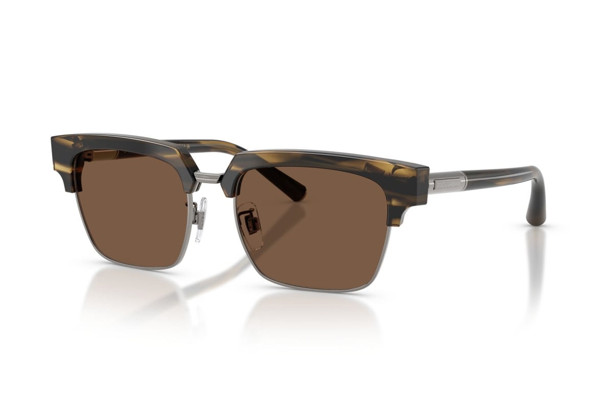 OCCHIALE DA SOLE UOMO | DOLCE & GABBANA DG 4522 - 306373 MARRONE STRIATO - CALIBRO 54