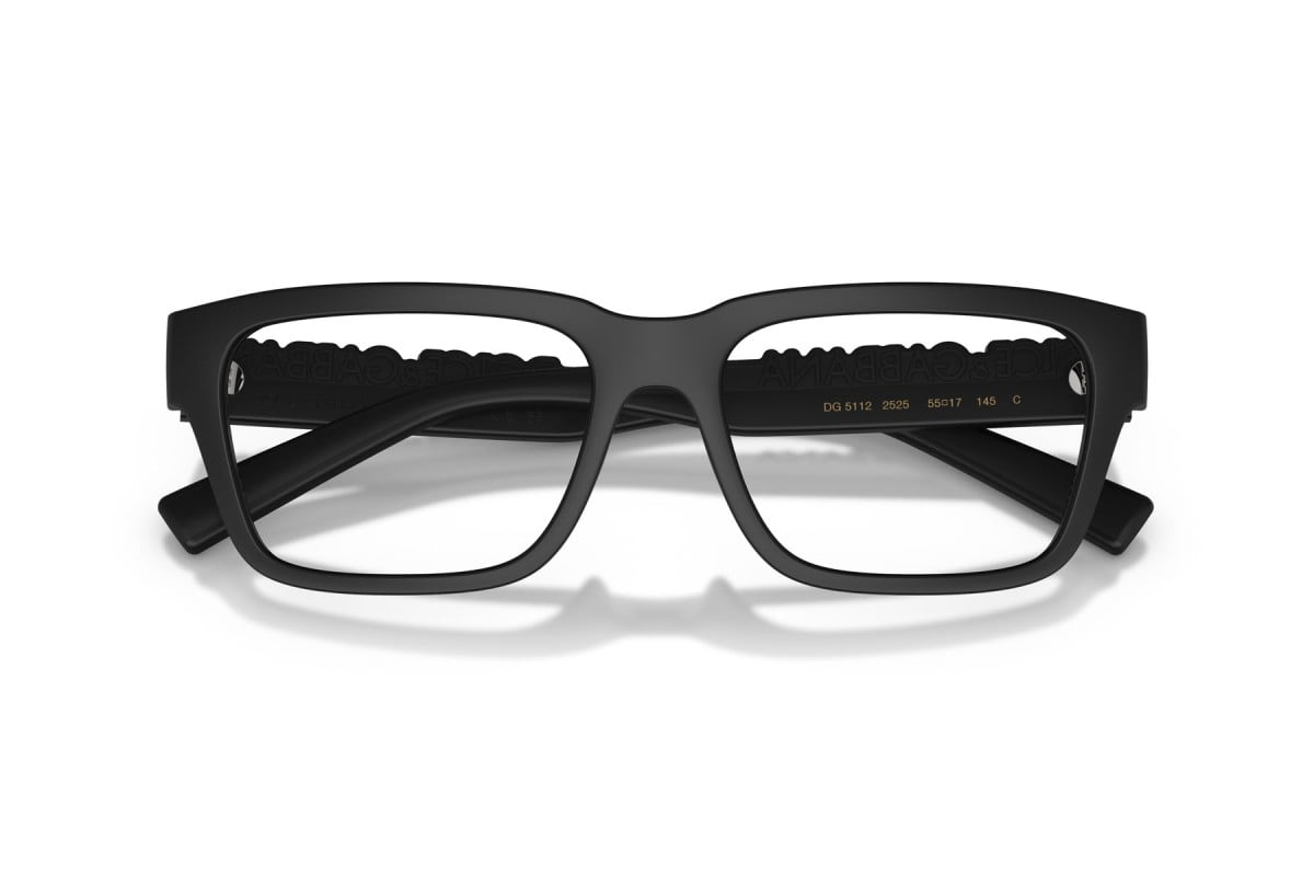 OCCHIALE DA VISTA UNISEX | DOLCE & GABBANA DG 5112 - 2525 NERO OPACO - CALIBRO 53