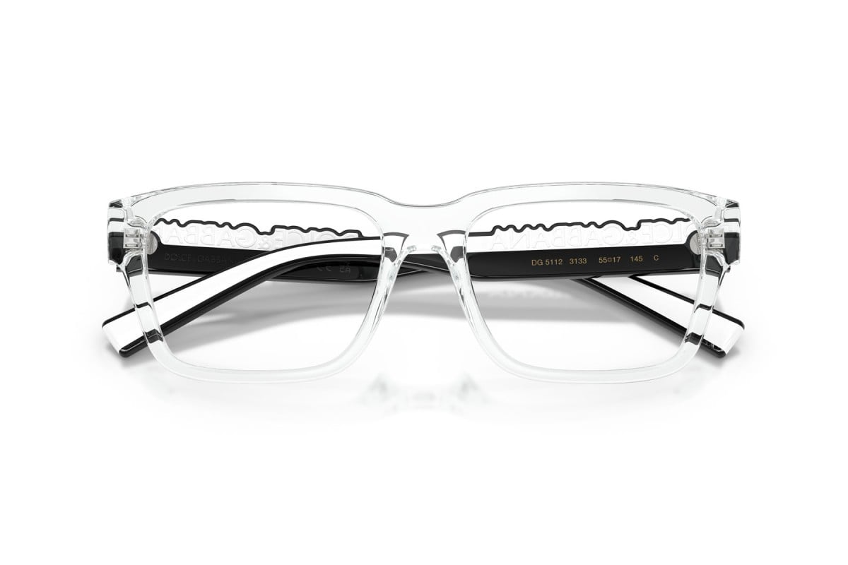 OCCHIALE DA VISTA UNISEX | DOLCE & GABBANA DG 5112 - 3133 CRISTALLO - CALIBRO 53
