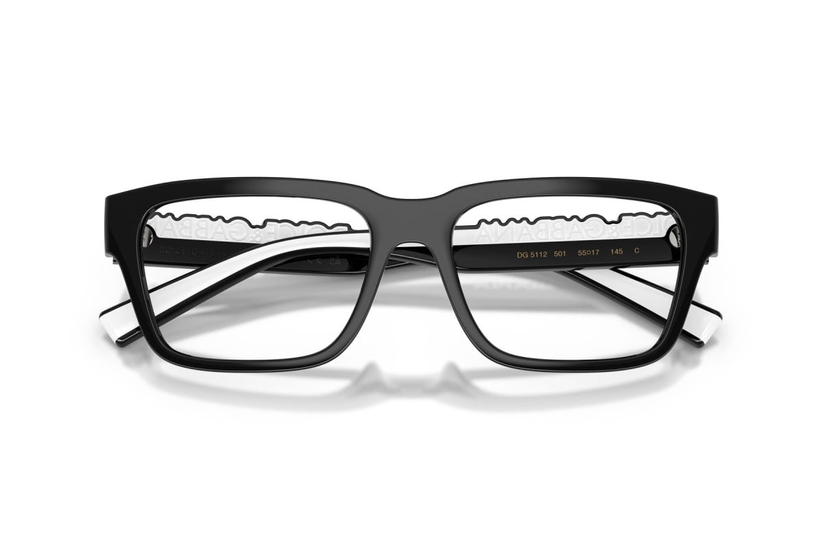 OCCHIALE DA VISTA UNISEX | DOLCE & GABBANA DG 5112 - 501 NERO - CALIBRO 55