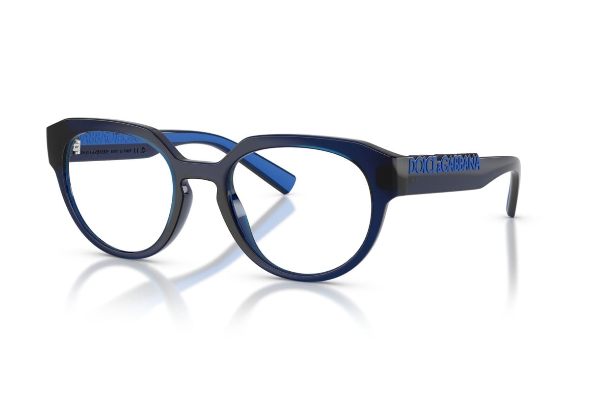 OCCHIALE DA VISTA UNISEX | DOLCE & GABBANA DG 5113 - 3009 BLU SCURO TRASPARENTE - CALIBRO 53