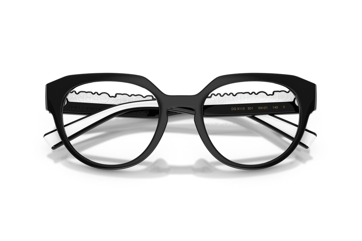 OCCHIALE DA VISTA UNISEX | DOLCE & GABBANA DG 5113 - 501 NERO - CALIBRO 51