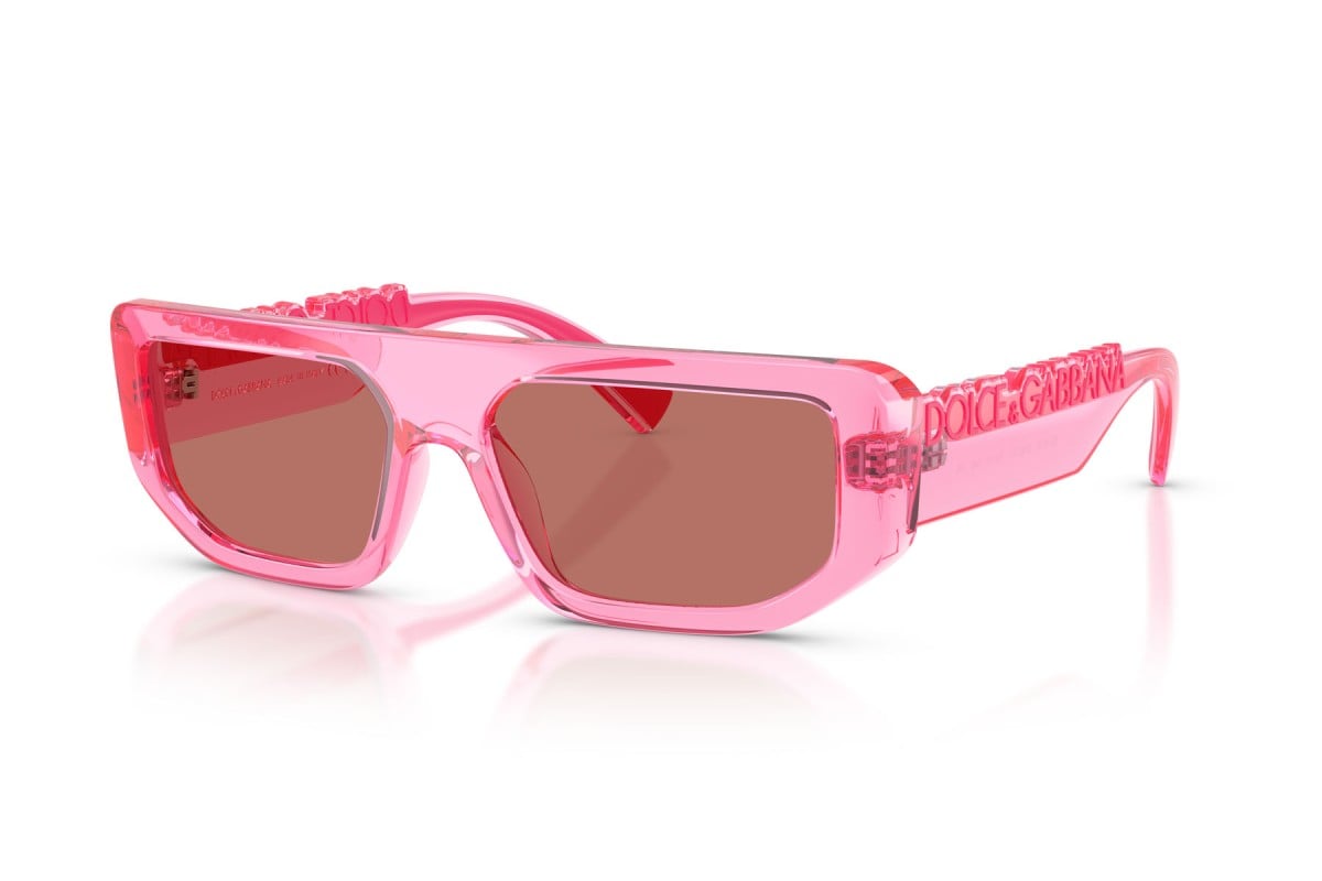 OCCHIALE DA SOLE UNISEX | DOLCE & GABBANA DG 6203 - 314875 ROSA TRASPARENTE - CALIBRO 56