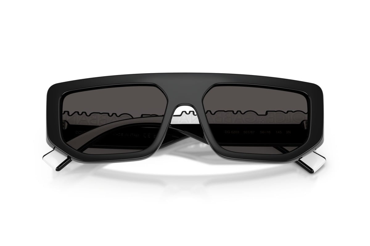 OCCHIALE DA SOLE UNISEX | DOLCE & GABBANA DG 6203 - 501/87 NERO - CALIBRO 56