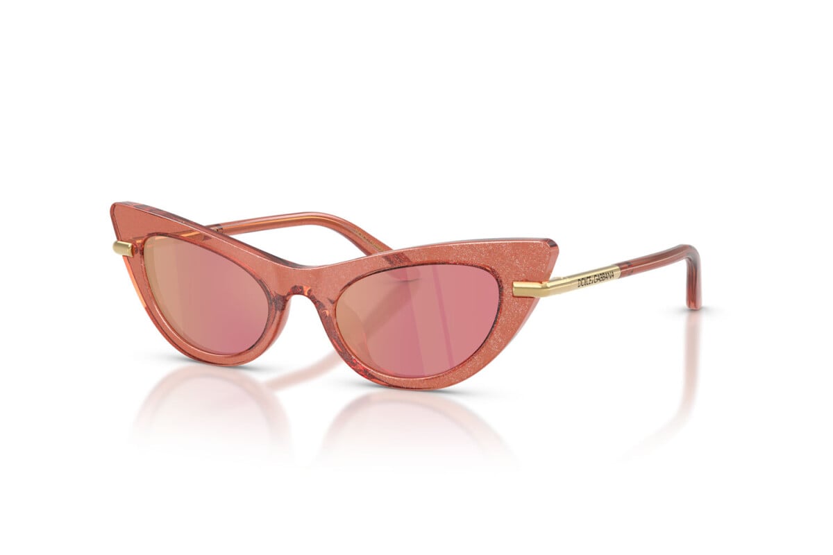 DOLCE & GABBANA - 3104/Z ROSA GLITTERATO | OCCHIALE DA SOLE JUNIOR - DX 4008 CALIBRO 44