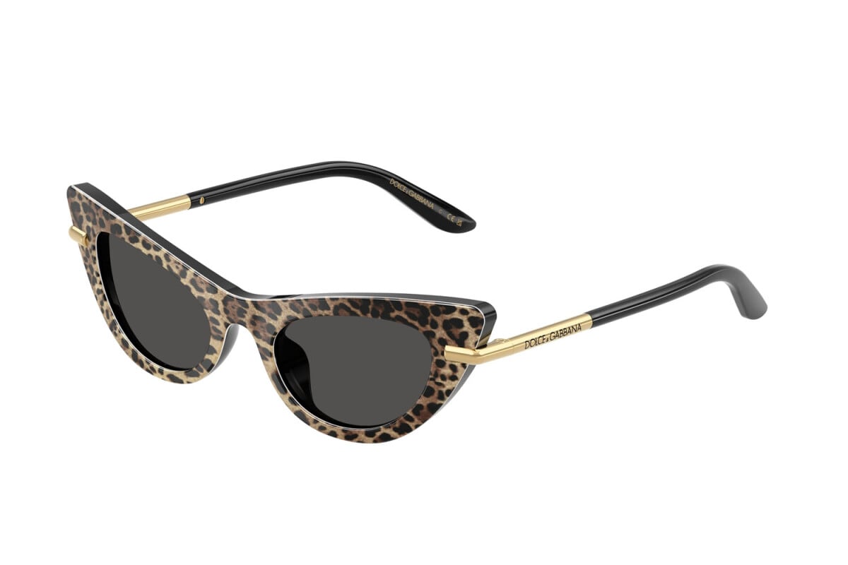 DOLCE & GABBANA - 316397 LEONE MARRONE SU NERO | OCCHIALE DA SOLE JUNIOR - DX 4008 CALIBRO 44