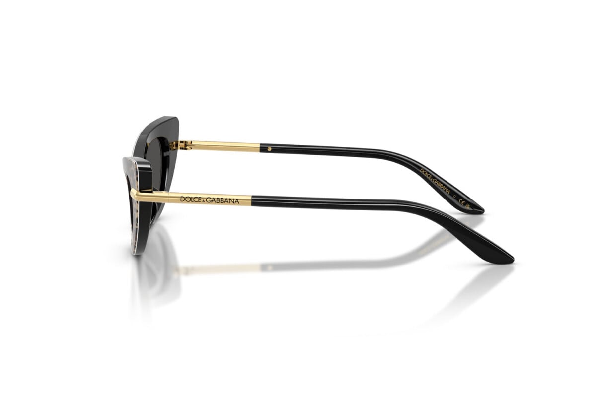 DOLCE & GABBANA - 316397 LEONE MARRONE SU NERO | OCCHIALE DA SOLE JUNIOR - DX 4008 CALIBRO 44