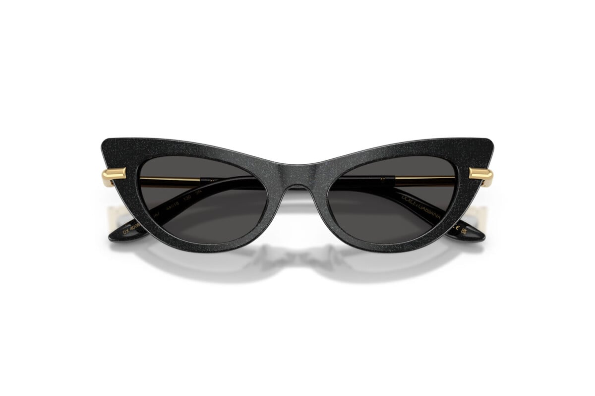 DOLCE & GABBANA - 324187 GLITTER NERO | OCCHIALE DA SOLE JUNIOR - DX 4008 CALIBRO 44