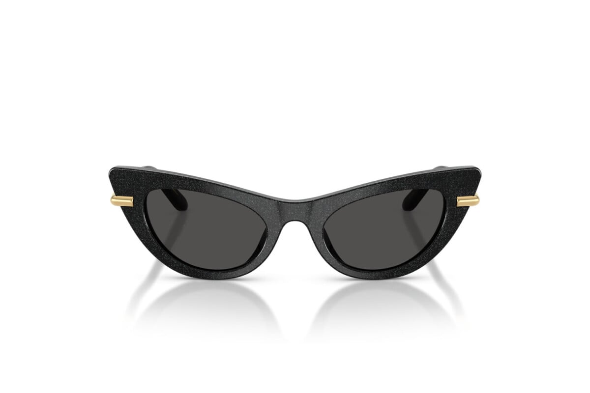 DOLCE & GABBANA - 324187 GLITTER NERO | OCCHIALE DA SOLE JUNIOR - DX 4008 CALIBRO 44
