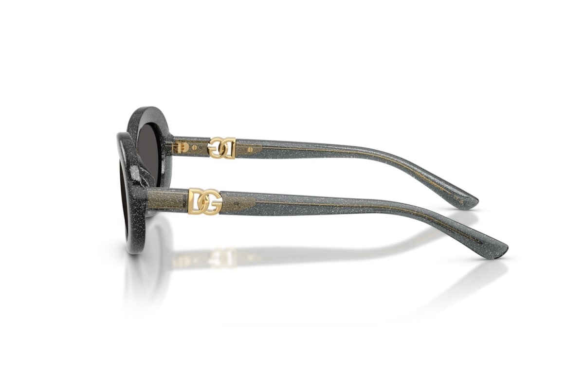 DOLCE & GABBANA - 324187 GLITTER NERO | OCCHIALE DA SOLE JUNIOR - DX 6007U CALIBRO 49