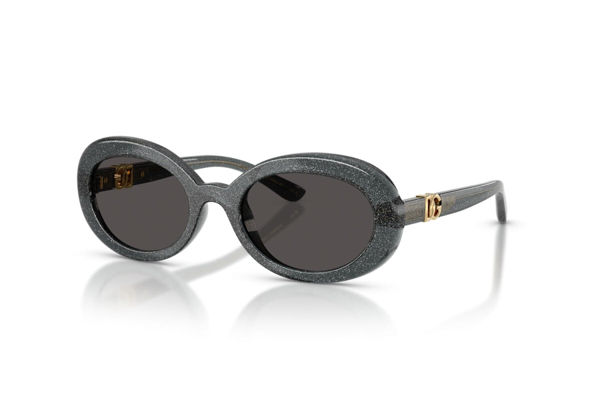DOLCE & GABBANA - 324187 GLITTER NERO | OCCHIALE DA SOLE JUNIOR - DX 6007U CALIBRO 49
