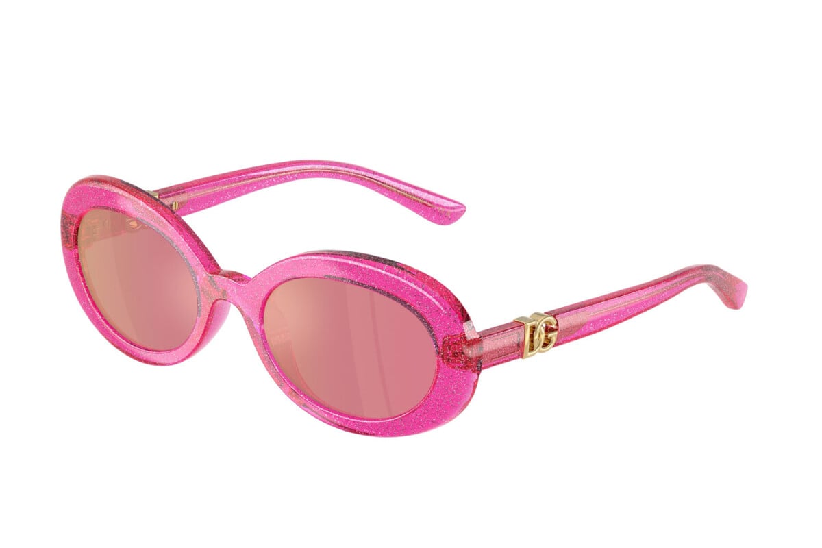 DOLCE & GABBANA - 3351/Z ROSA GLITTERATO | OCCHIALE DA SOLE JUNIOR - DX 6007U CALIBRO 49