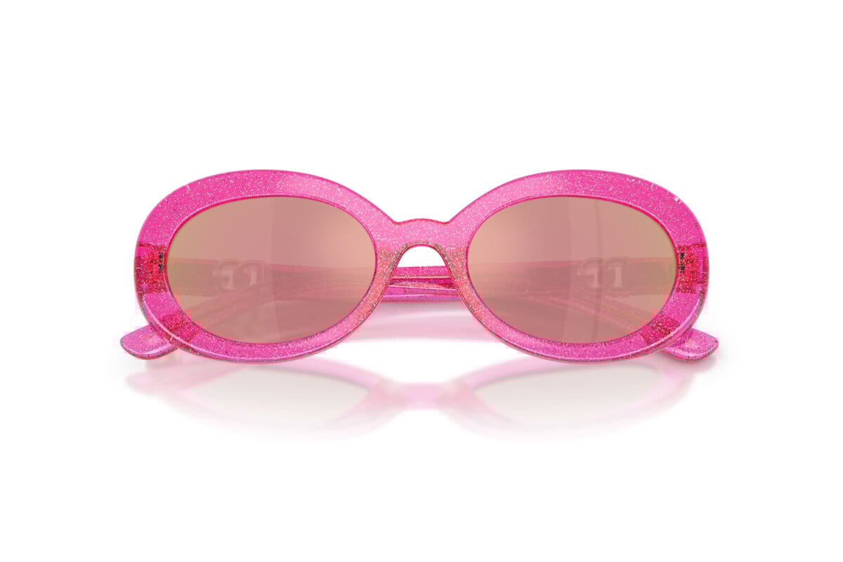 DOLCE & GABBANA - 3351/Z ROSA GLITTERATO | OCCHIALE DA SOLE JUNIOR - DX 6007U CALIBRO 49