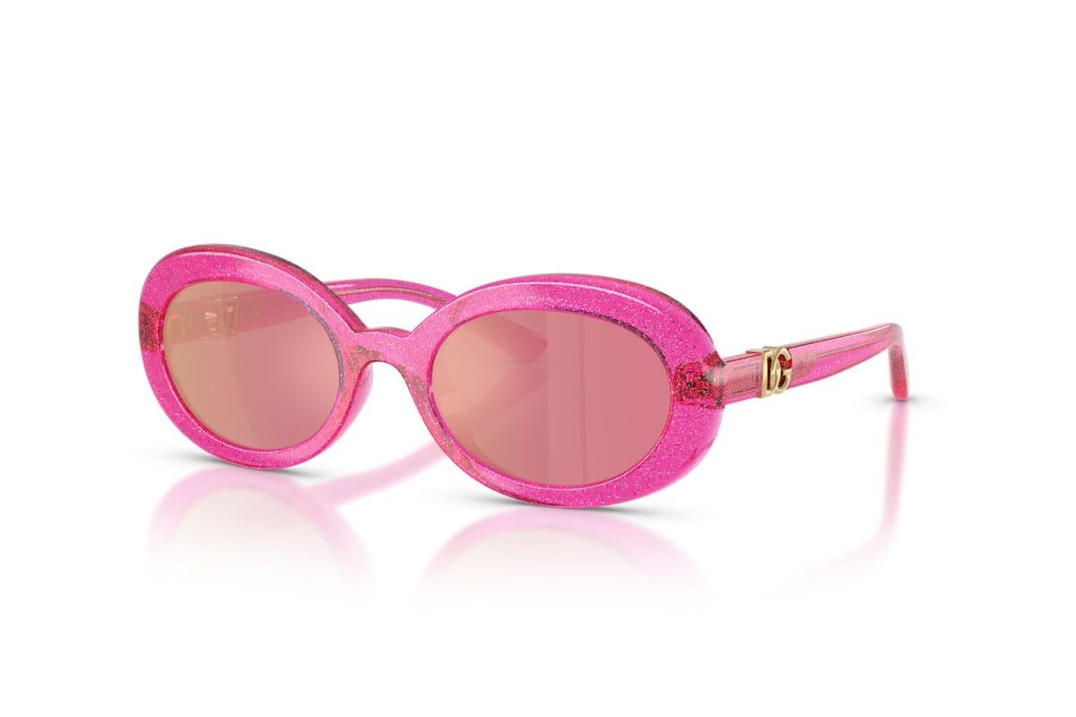 DOLCE & GABBANA - 3351/Z ROSA GLITTERATO | OCCHIALE DA SOLE JUNIOR - DX 6007U CALIBRO 49