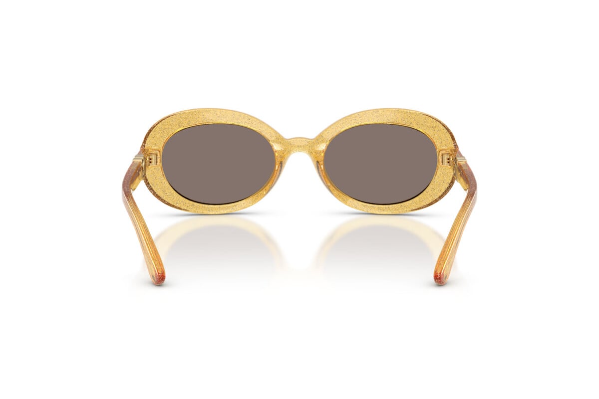 DOLCE & GABBANA - 34555A GIALLO GLITTERATO | OCCHIALE DA SOLE JUNIOR - DX 6007U CALIBRO 49