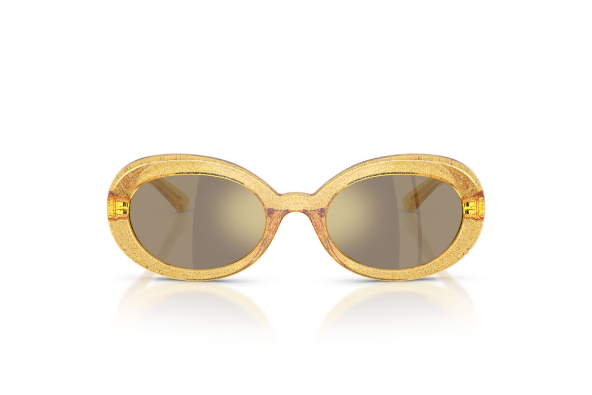 DOLCE & GABBANA - 34555A GIALLO GLITTERATO | OCCHIALE DA SOLE JUNIOR - DX 6007U CALIBRO 49