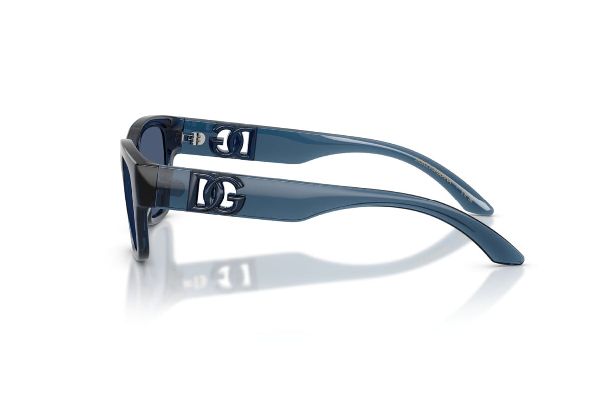 DOLCE & GABBANA - 300980 BLU TRASPARENTE | OCCHIALE DA SOLE JUNIOR - DX 6009 CALIBRO 50
