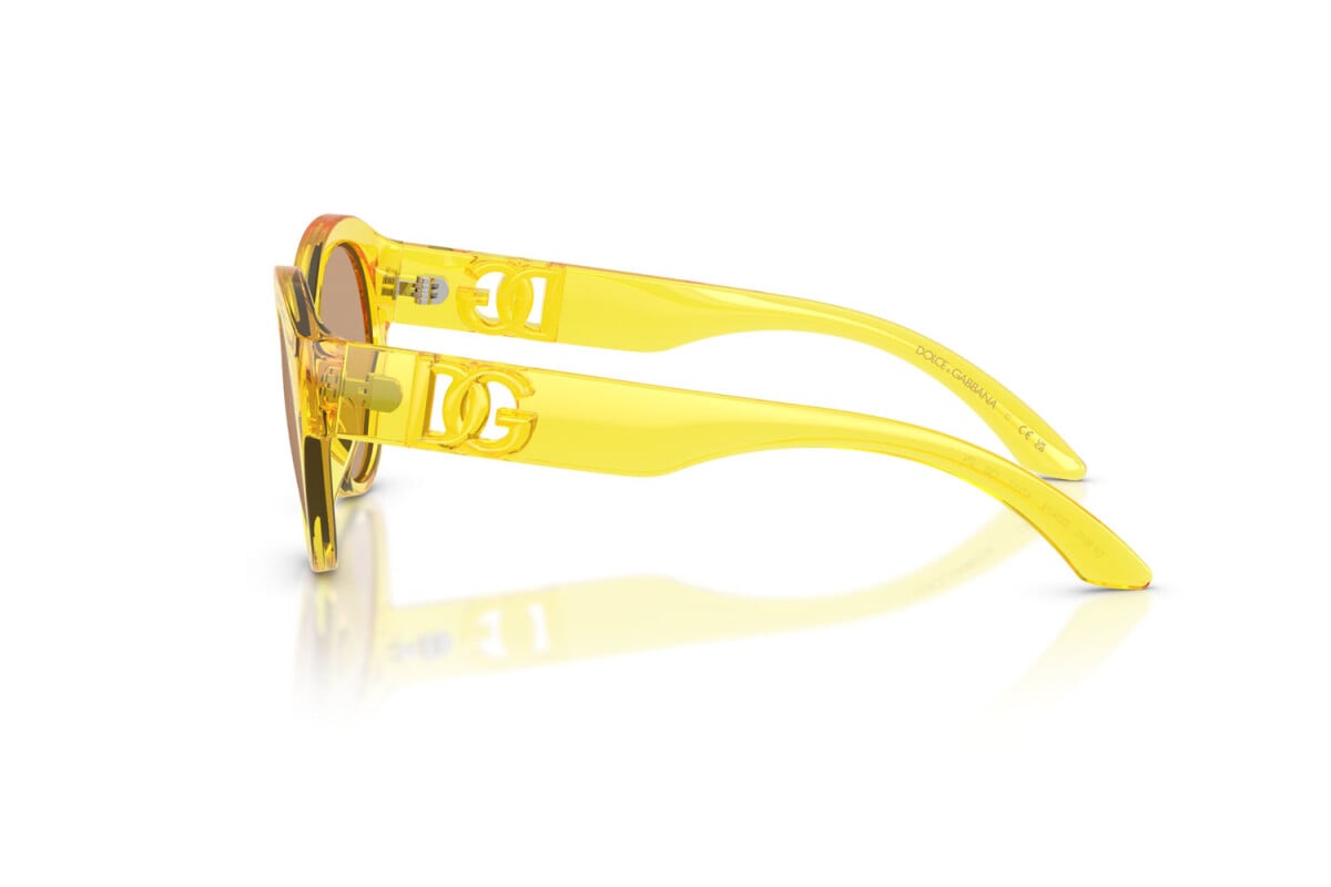 DOLCE & GABBANA - 333474 GIALLO TRASPARENTE | OCCHIALE DA SOLE JUNIOR - DX 6010 CALIBRO 47